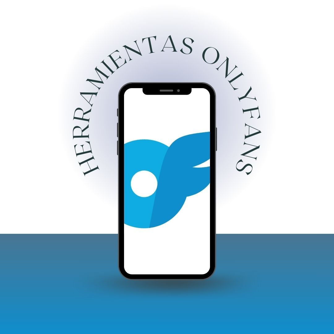 Movil con logo Onlyfans. Herramientas para onlyfans