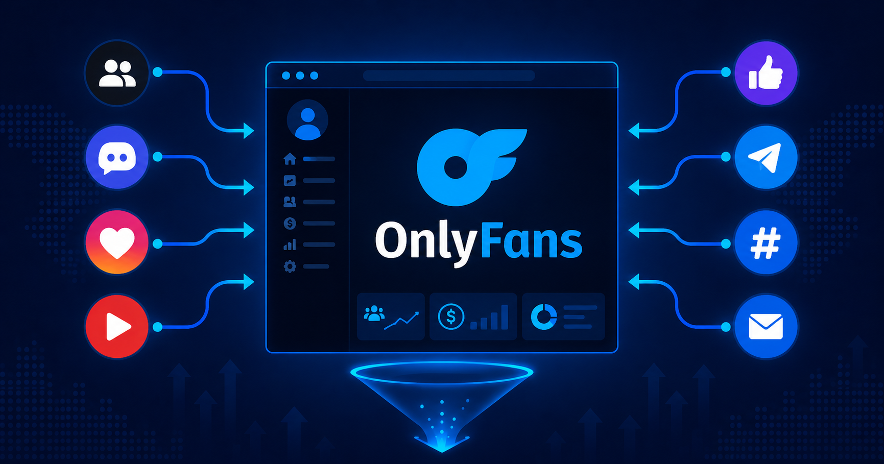 Tráfico externo para OnlyFans desde redes sociales